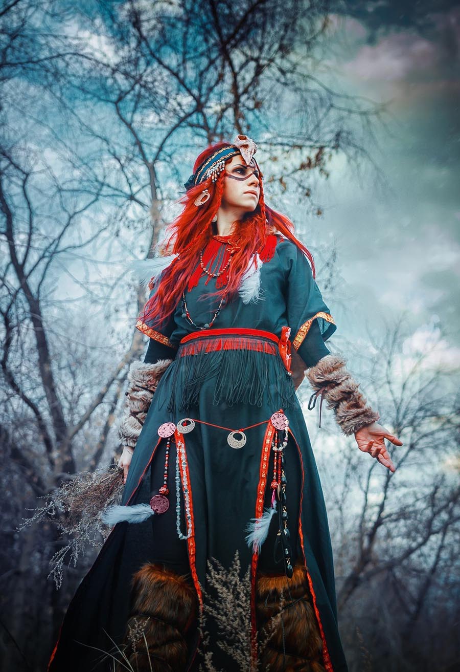 Girls in Slavic costumes underwear in Bangkok