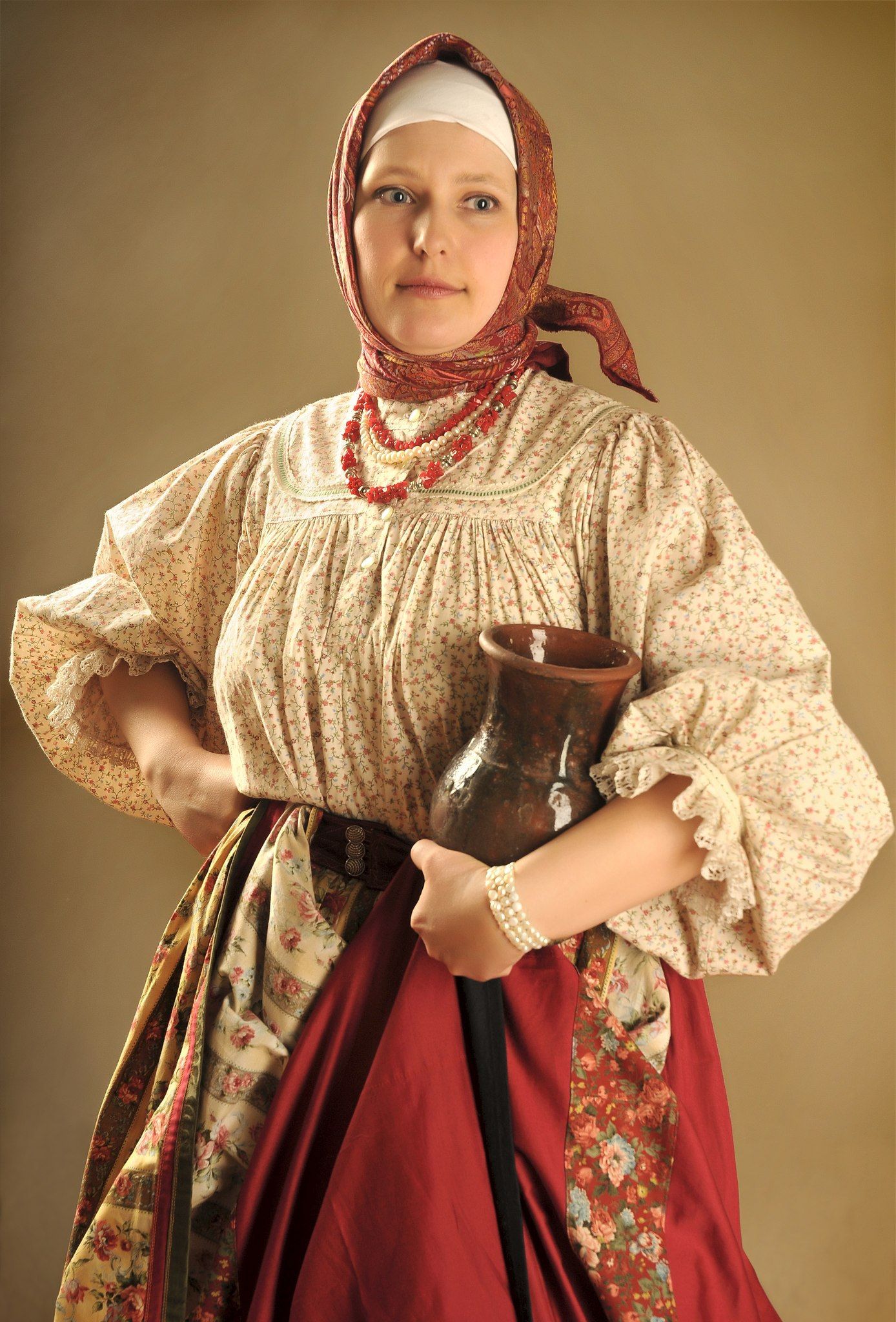 Girls in Slavic costumes in Bangkok